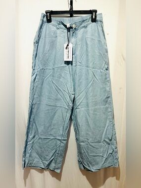 For The Republic Women's Medium Blue Wide Leg Trousers Jeans  - Size L